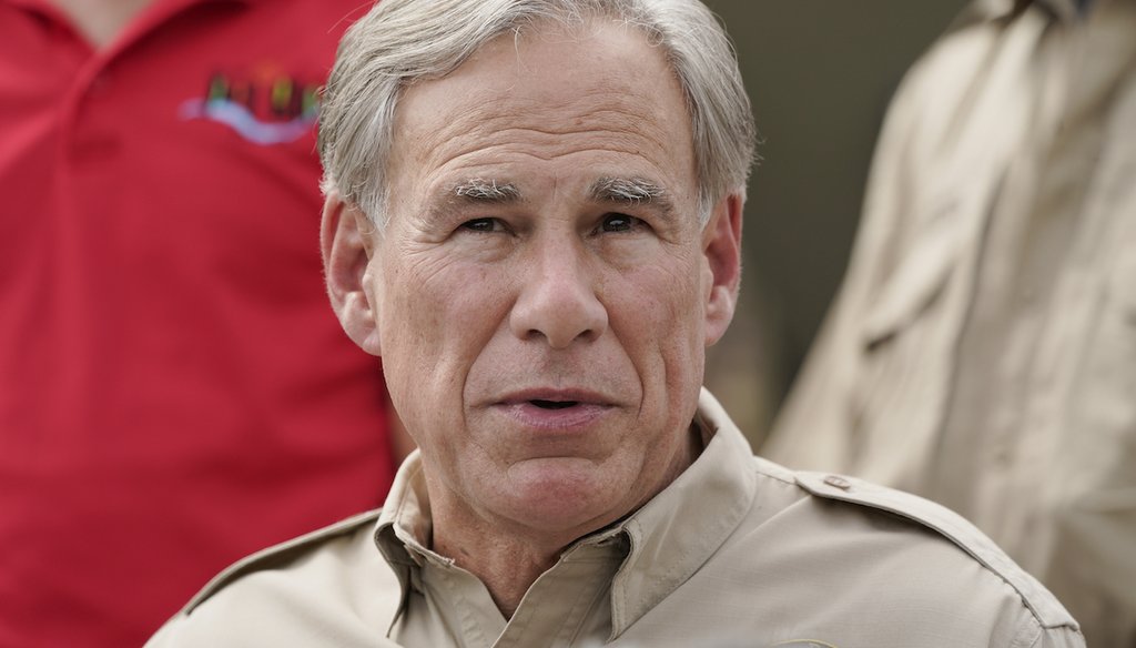 Texas Gov. Greg Abbott speaks during a news conference along the Rio Grande, Sept. 21, 2021, in Del Rio, Texas. (AP)